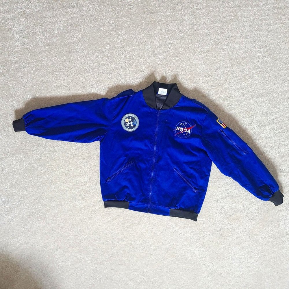 Rare Vintage GET REAL GEAR NASA Apollo 11 Small Step For Man Eagle Jacket 90s M